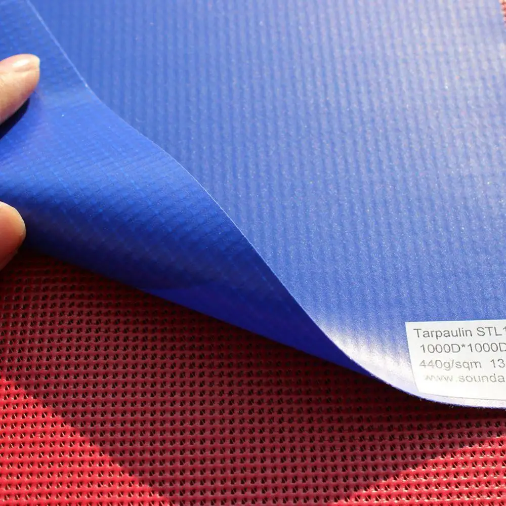 Tent & Roof Laminated PVC Tarpaulin UV/ FR/ PVDF Treatment Tarpaulin