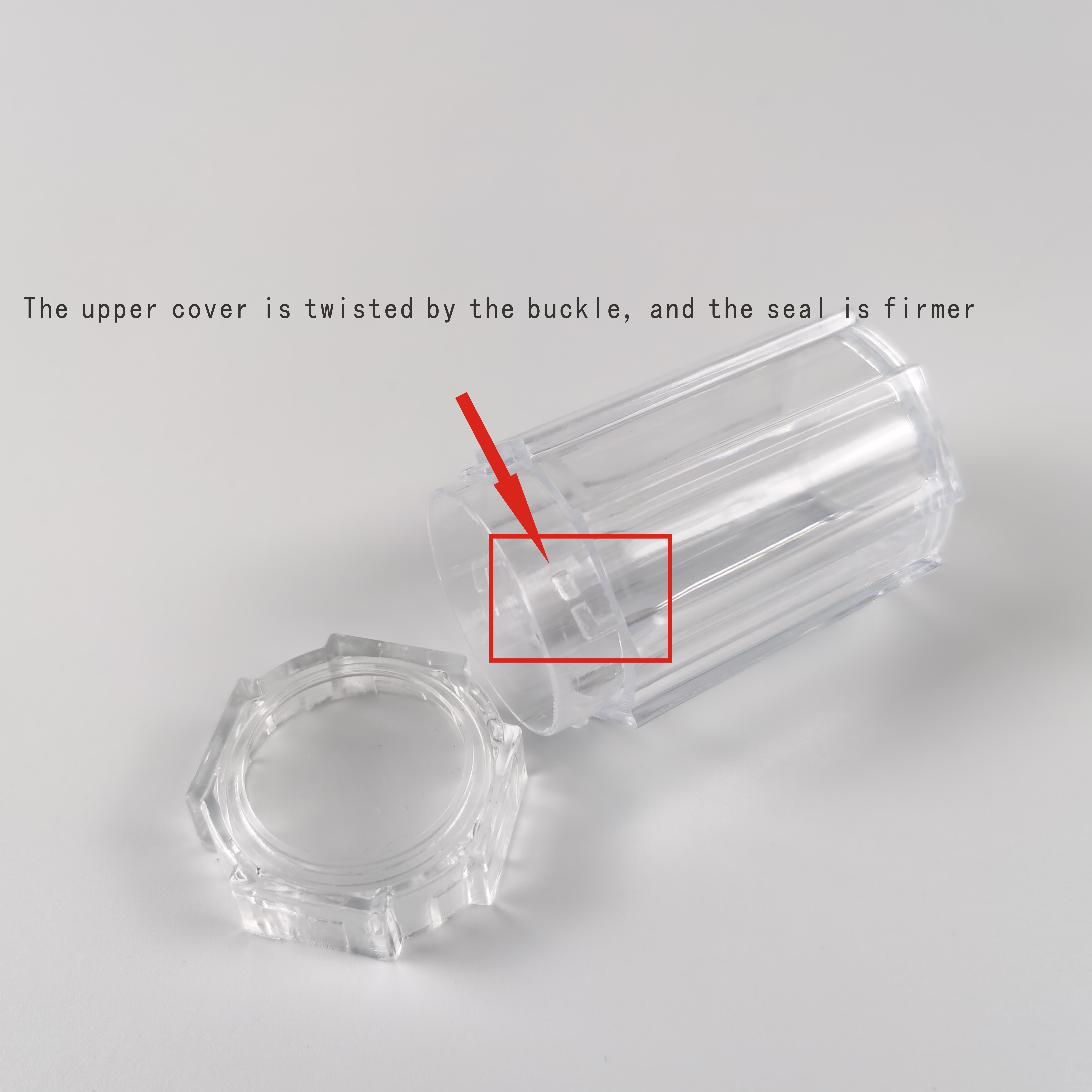 Prevent Damage Gross Ware Tool27mm Protective Tube Holder Transparent Plastic Coins Storage Bottle Tube Coins Collect 1PC