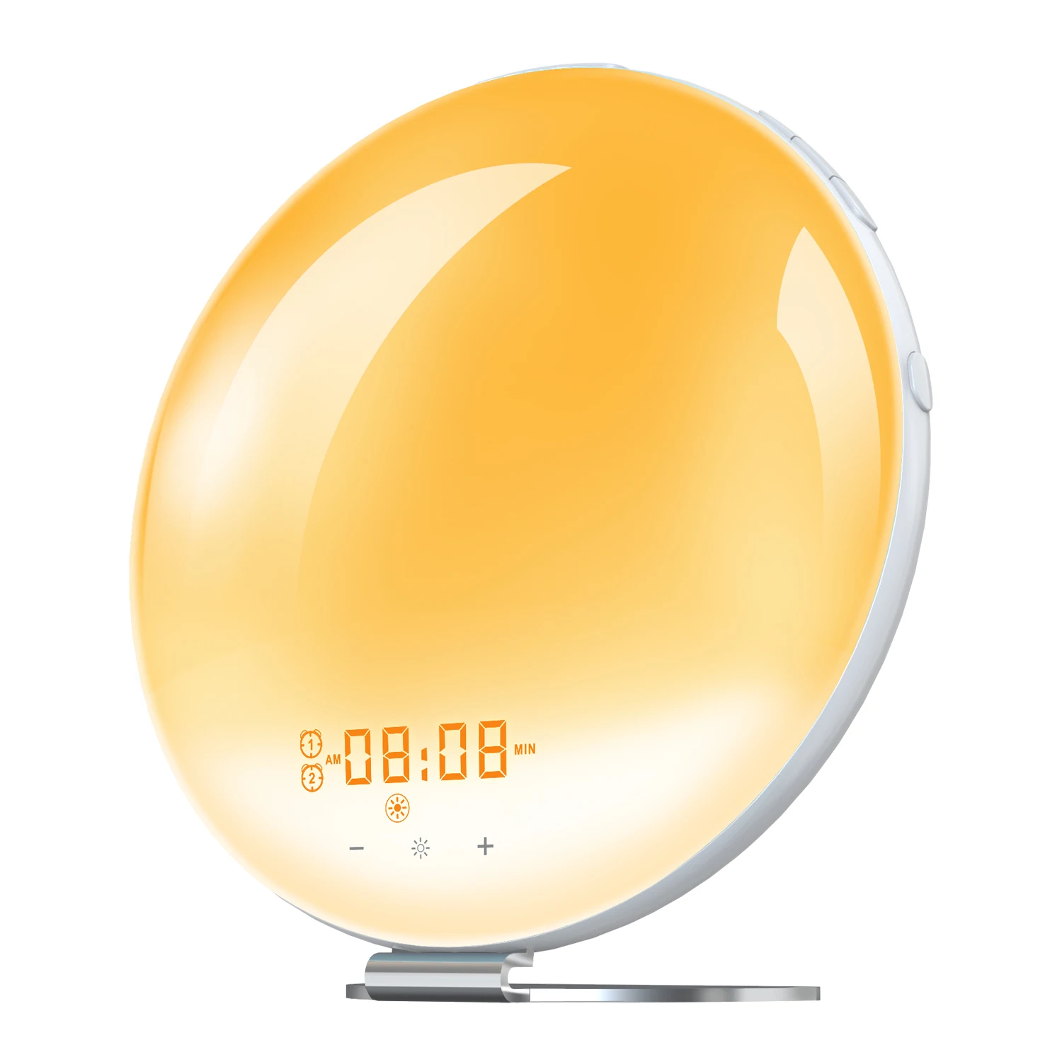 Simulation Sunrise Mode 7 Natural Sound Charging Port Bedside FM Kids Room Bedroom Children Alarm Clock Smart Wake Up Light