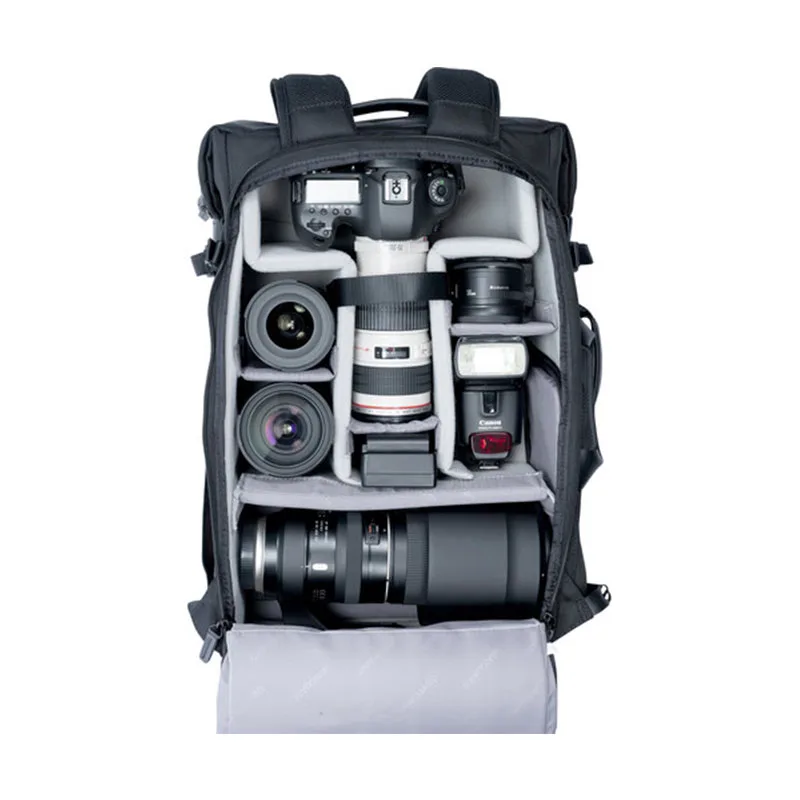 Professional Black Slr Camera Backpack For Men Women Photographer Hiking Photography Adventure Backpack