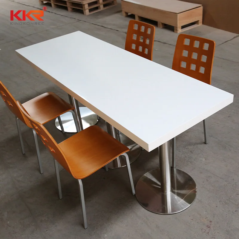 
KKR Custom design kids study table / solid surface stone office work table 