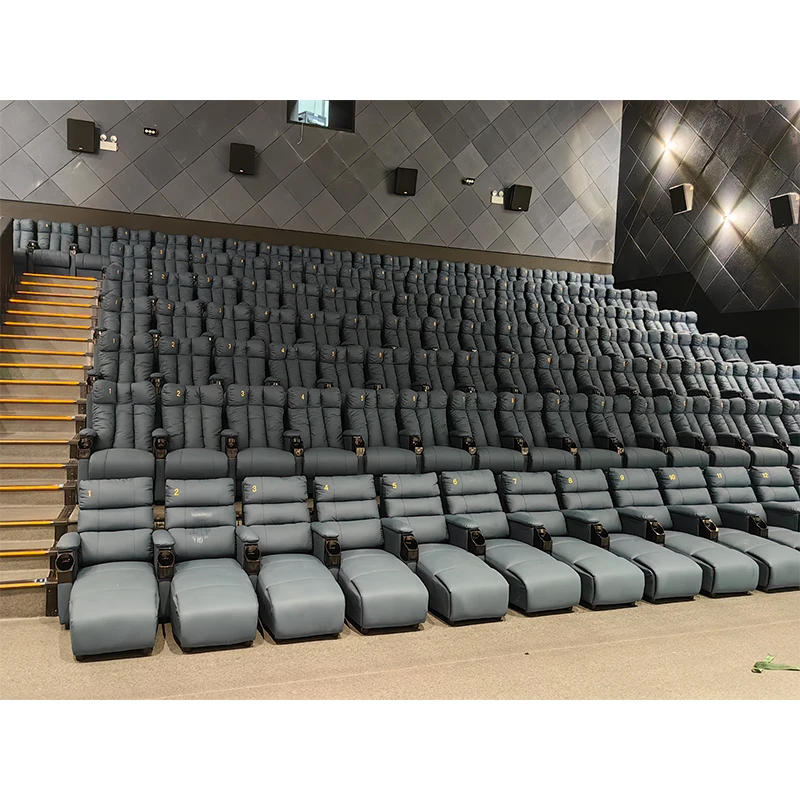Популярный моторизованный ящик для хранения кресло домашнего кинотеатра кожаное