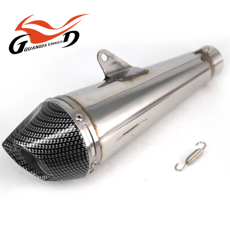 Top Quality carbon fiber 51mm dirt bike exhaust escape moto escapament de moto dirt bike racing exhaust