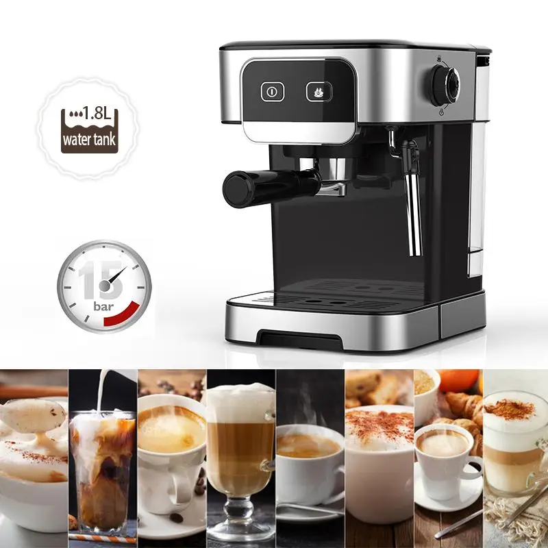 American Coffee Machine 15 Bar Pump Espresso Coffee Maker Professional Manufactory
