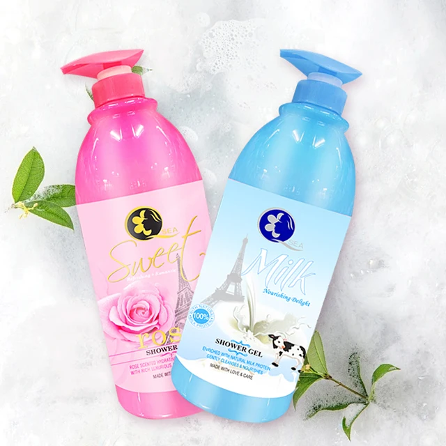 SKIH Private Label Body Wash 1380ml Shower Gels Rose Perfume Body Wash Lotion For Unisex