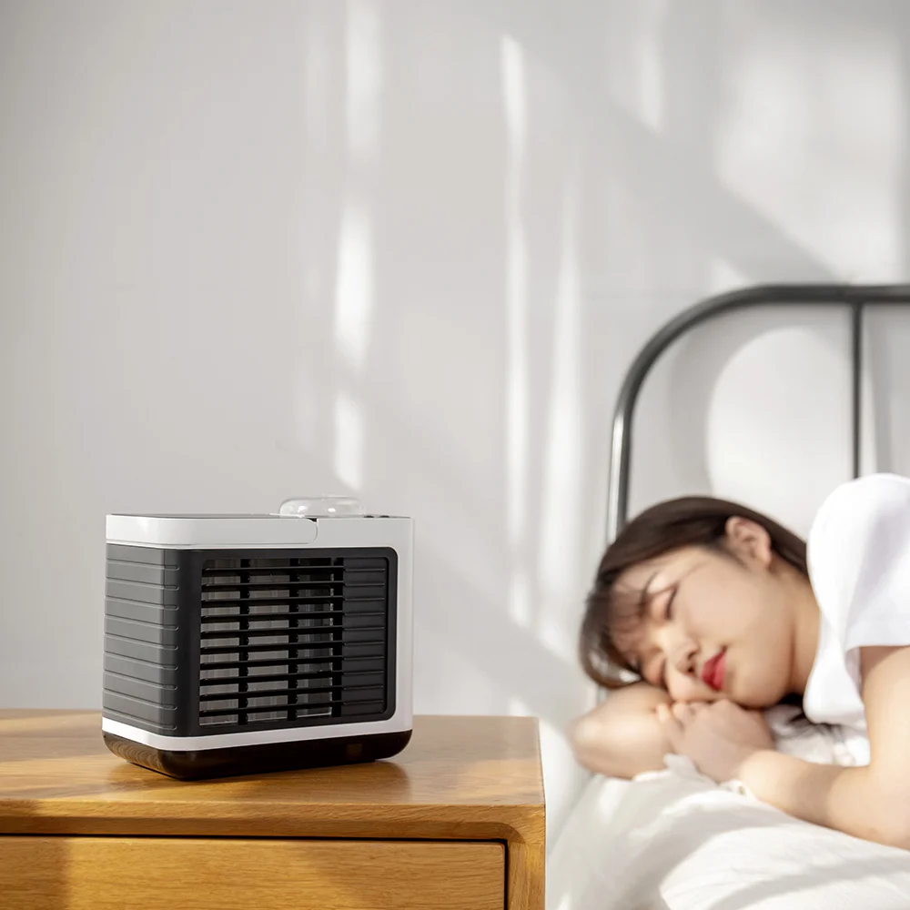 2021 New Arrival Portable Air Conditioner Fan,USB Rechargeable Personal Mini Desktop air cooler Humidifier Purifier