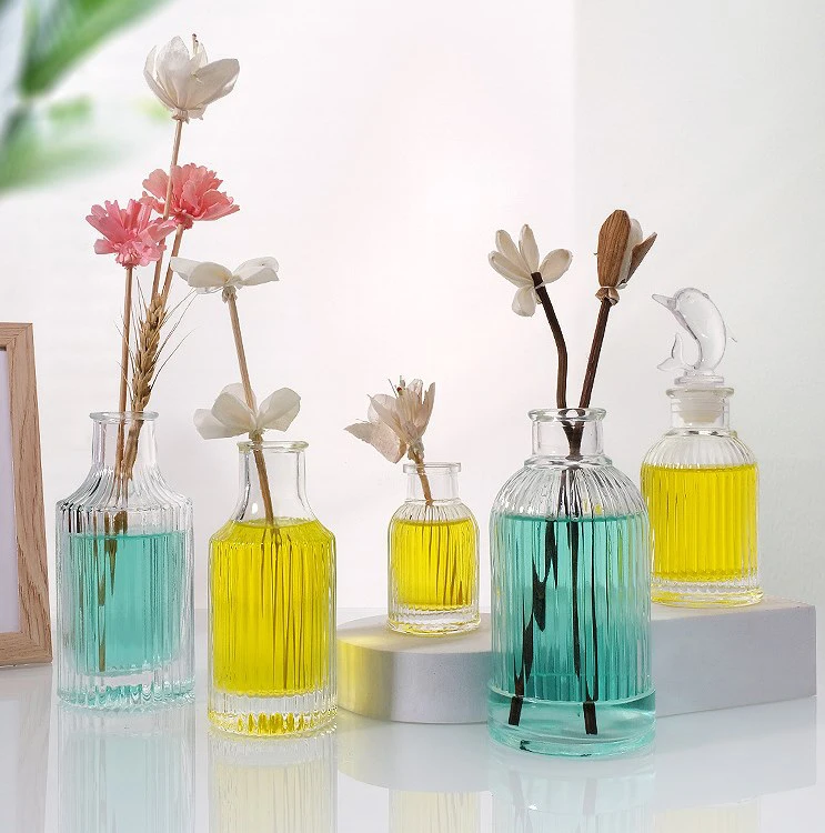 Empty 50ml 100ml 150ml 200ml 250ml 500ml Aroma Reed Diffuser Glass Bottle With Cap Diffuser Bottle