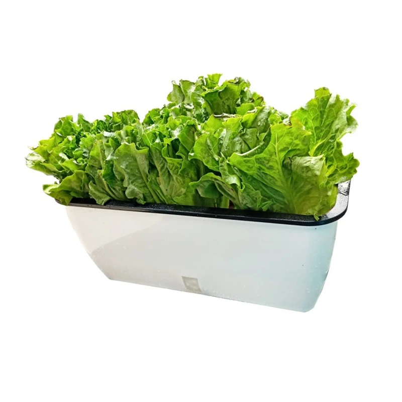 Nordic White And Black Cultivation Fruits Vegetables Plastic Lazy Pots Self Watering