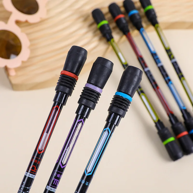 Creative Spinning Pen Hand Spinner Toy Adult Kids Stress Relieve Rotating Anti Slip Writing Pens 0.5mm Student Stationary