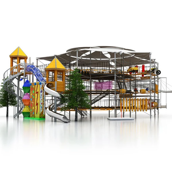 Customized High Rope Adventure Park Equipment Challenging Adventure Ropes Course for Kids