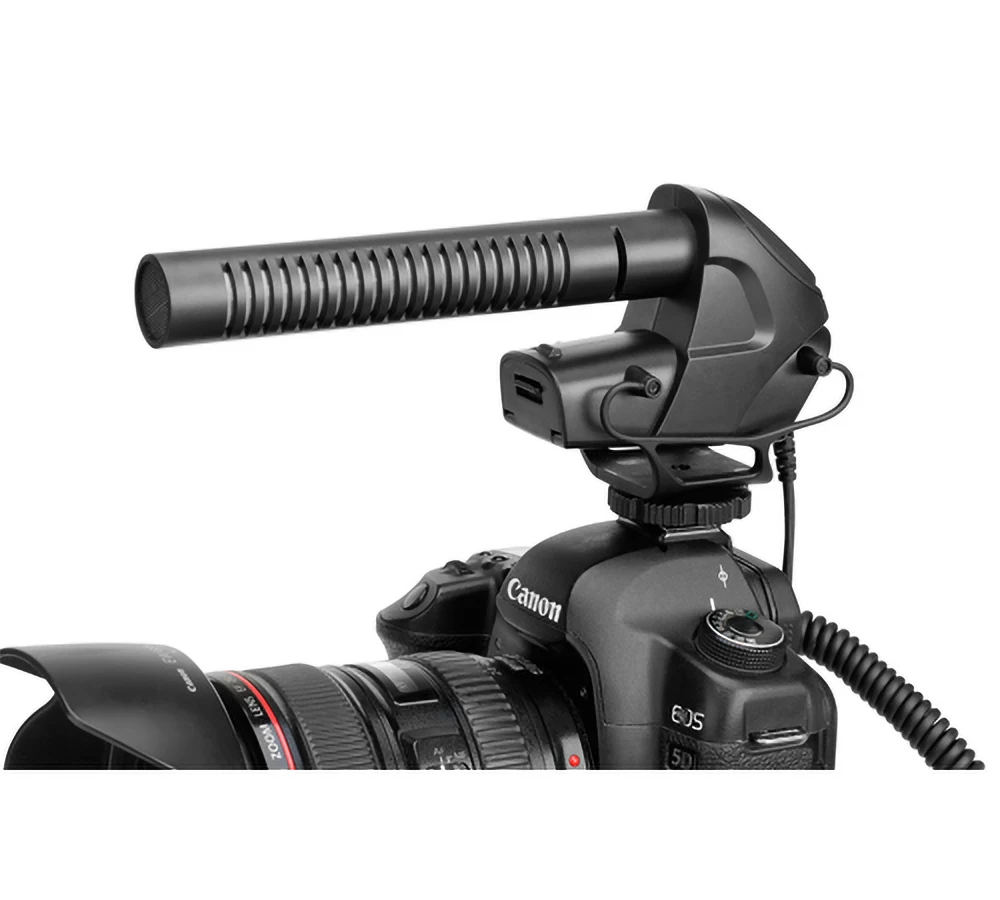 
BOYA BY-BM3030 On-Camera Shotgun Microphone 3.5mm Headphone Jack for Canon Nikon Sony DSLR Camcorder Audio Recorder Video Mic 