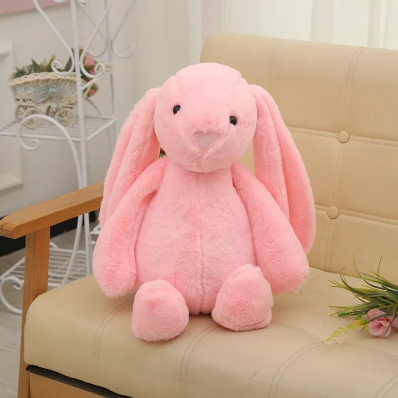free sample stuffed custom plush long ear colorful bunny toy/wholesale plush rabbit toy for easter festival/plush bunny toy