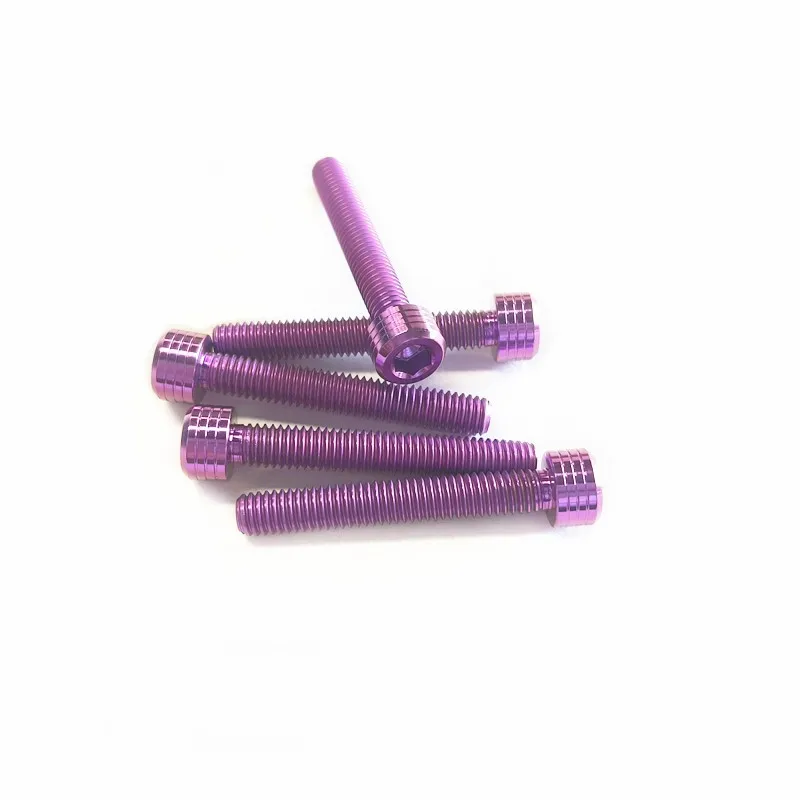 M6 titanium bolts for motorcycle  purple  GR5