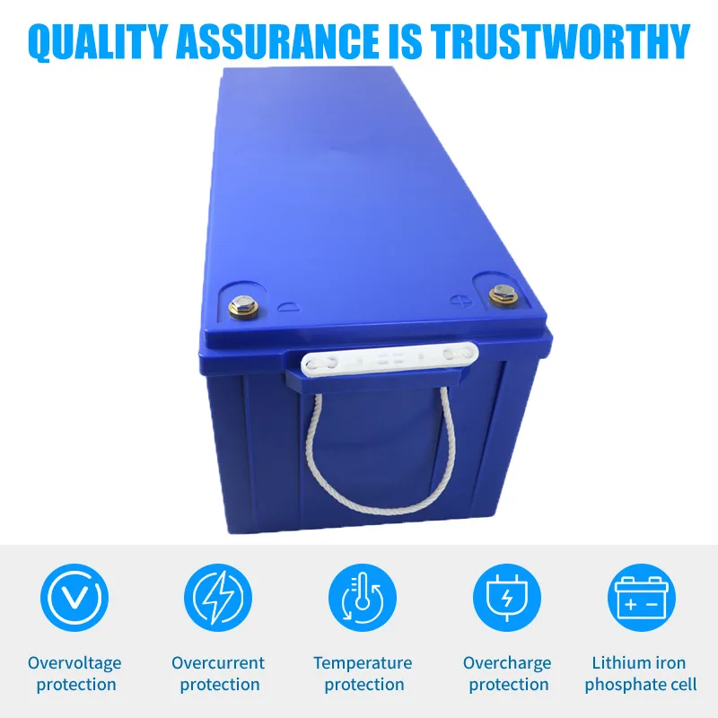 8000 Cycle Life lithium battery LiFePO4 Battery 12V 400AH 500ah 600ah with built in 250A BMS for solar system