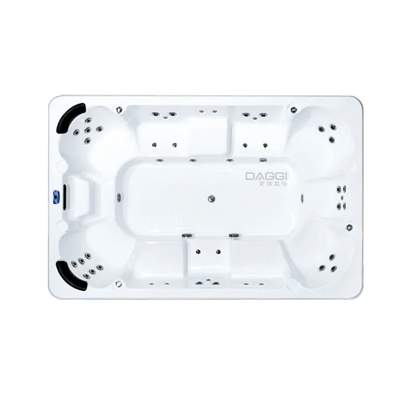 Contemporary Design 3 M Outdoor Heated Swimming Pool with Acrylic Jacuzzi for Hotels and Villas Surfing Spa