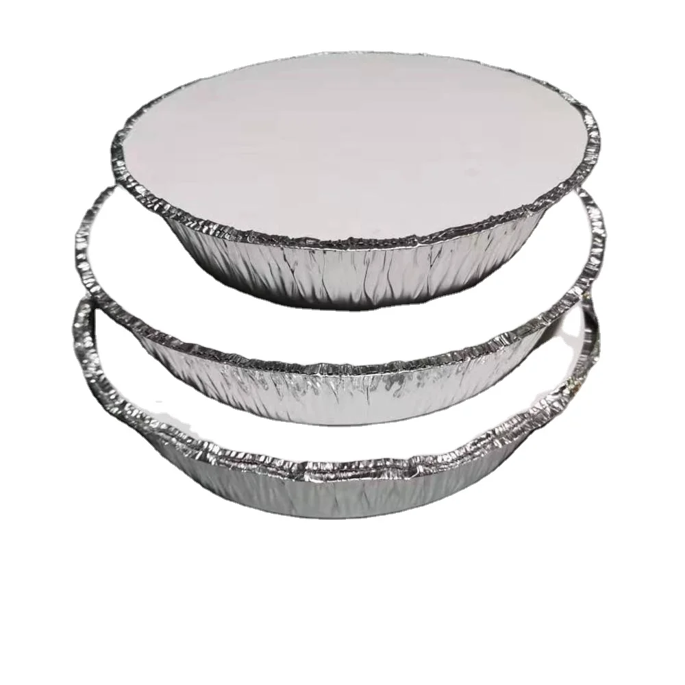 
7 8 9inch aluminum round pan with clear PET cover dome lid, no plastic 