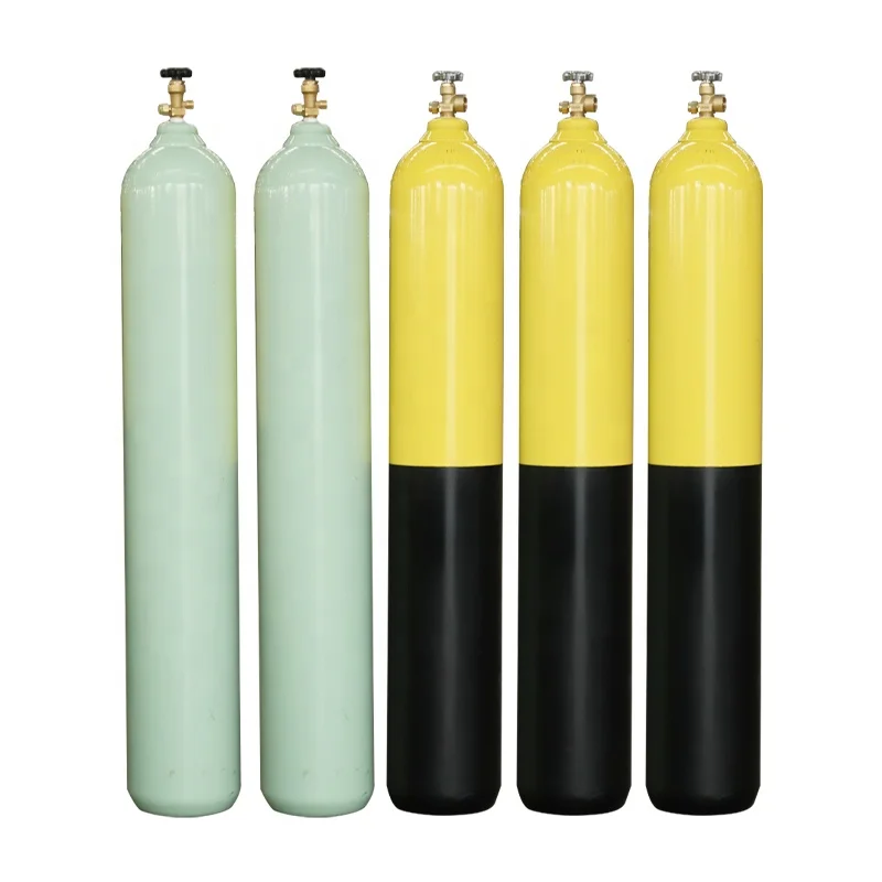 International Standard Industrial Gas Cylinder For Oxygen N2/Nitrogen H2/Helium CO2/Carbon Dioxide