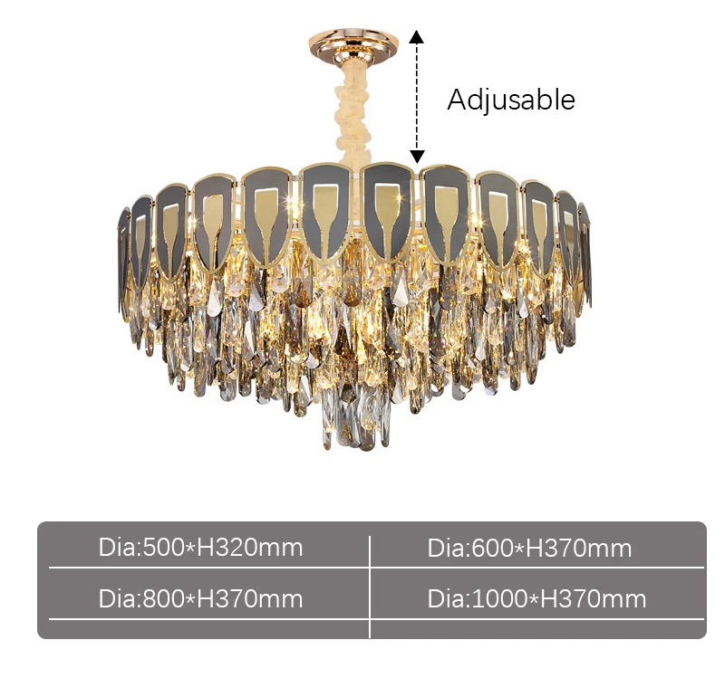 Dropshipping Wholesale k9 crystal hanging pendant modern decorative crystal ceiling lights fixture for Hotel cheap chandeliers