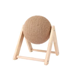 V-shaped Solid Sisal Ball Durable for Cat Play and Hide Joyful Simple and Precise Cat Scratch Board Cat Tree