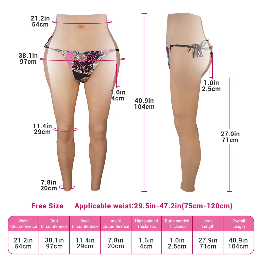 Long Woman Bbl Buttocks And Hips Enhancer Pads Pants Silicone Woman Shapewear Huge Bum Shaper