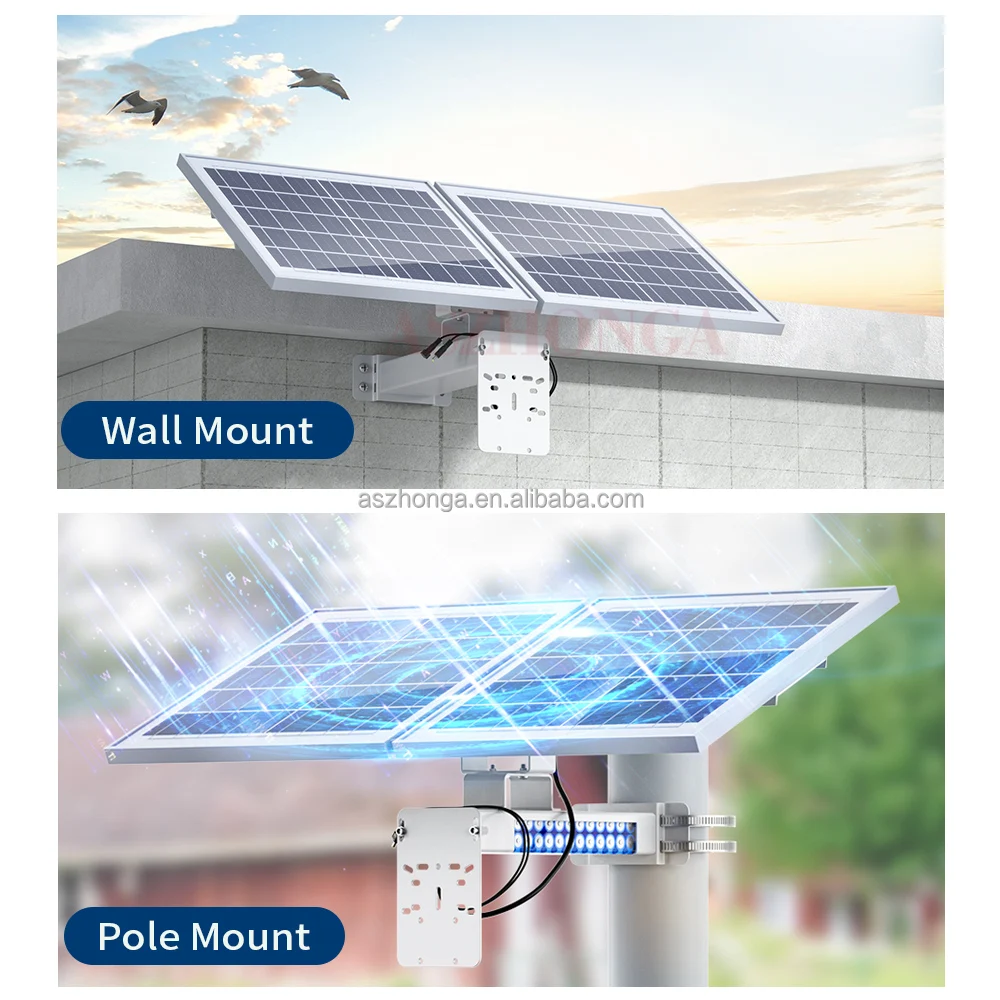 Solar System Off-grid Energy Storage System Lithium Battery for Home Farm Island Outdoor 4G Router Lighting Surveillance Camera