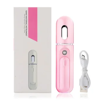 USB-отпариватель для лица с зарядкой сотового телефона, портативный мини-Отпариватель, удобный распылитель, Электрический Водонепроницаемый нано-ионный отпариватель для лица