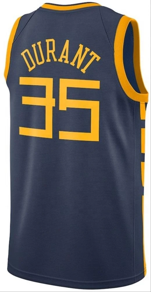 Kevin Durant 35 Stephen Curry 30 Golden State 23 Draymond Green 9 Andre lguodala 11 Klay Thompson stitched Embroidery Logos