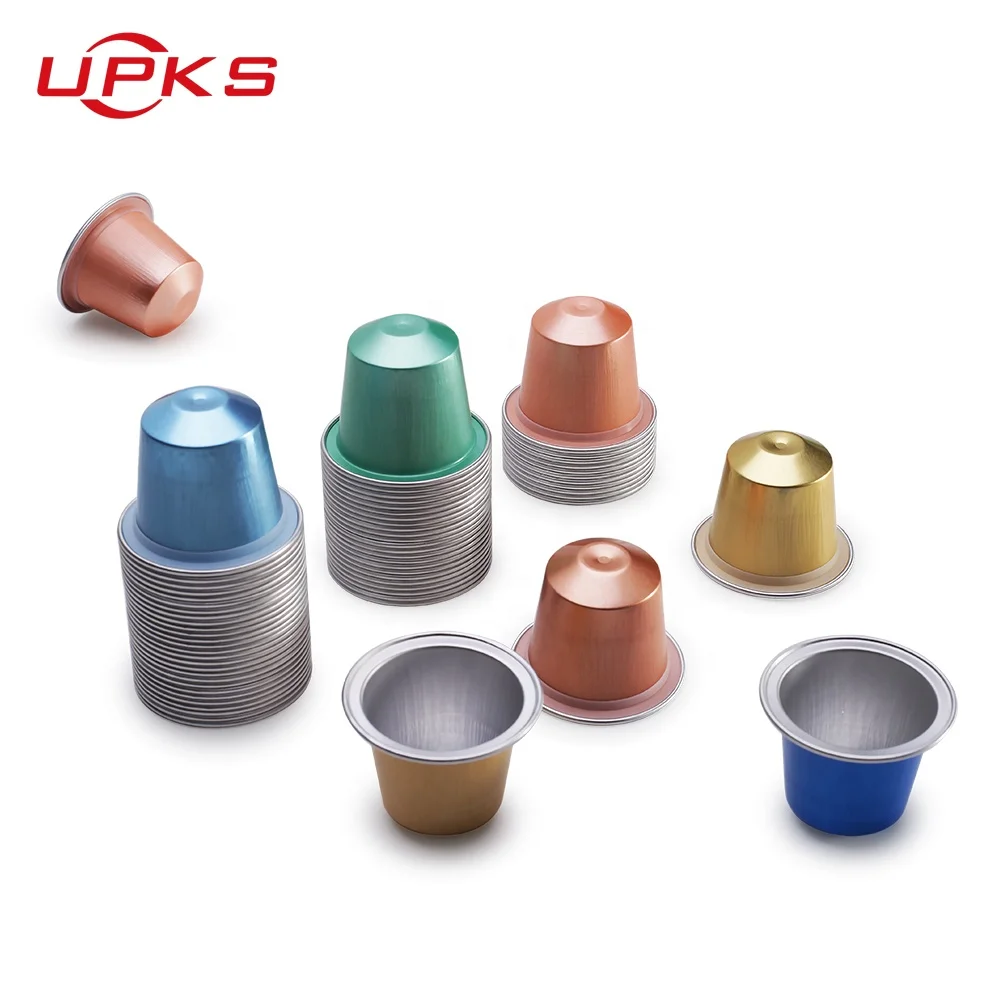 High end customized disposableModern Luxury Colorful Aluminium Foil Mini Coffee Capsules Box Empty Coffee