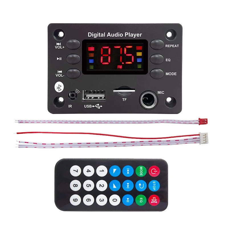 2023 New Style Support Karaoke Function Wireless Bluetooth Microphone Mp3 Player Module Mp3 Decoder Board