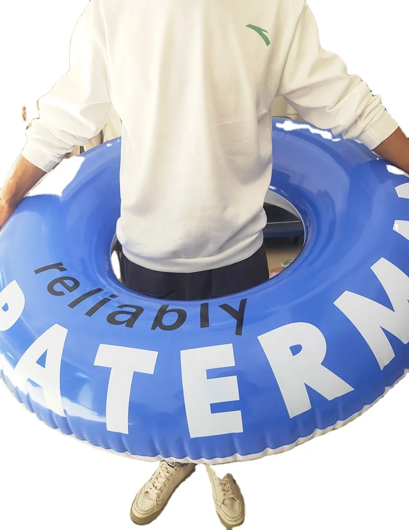 ECO friendly custom floating Inflatables Rafts for Swimming Pool Lake Beach Floaty Swim Rings wholesale