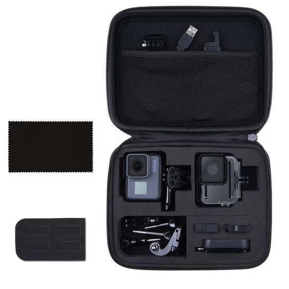 OEM Wholesale Factory Small Size Collection Box EVA Storage Case for Go pro Hero 9 8 7 6 5 4 3 2 S J4000 Xiao Mi Action Camera