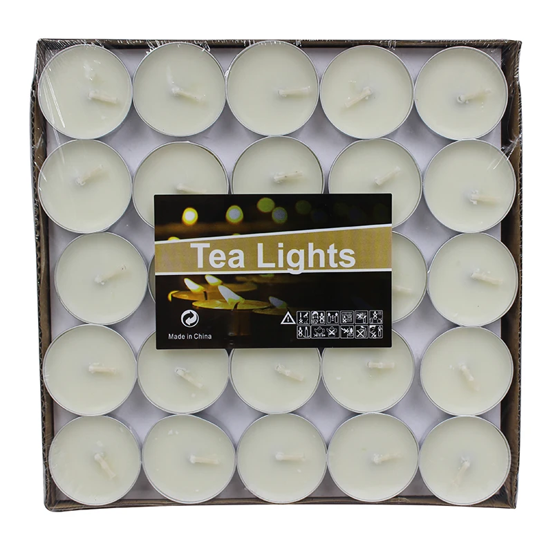 Portable Hot-sale Various Scents Paraffin Wax Tea Light Candle for Date Meditation Aromatherapy Festivals Boil Tea