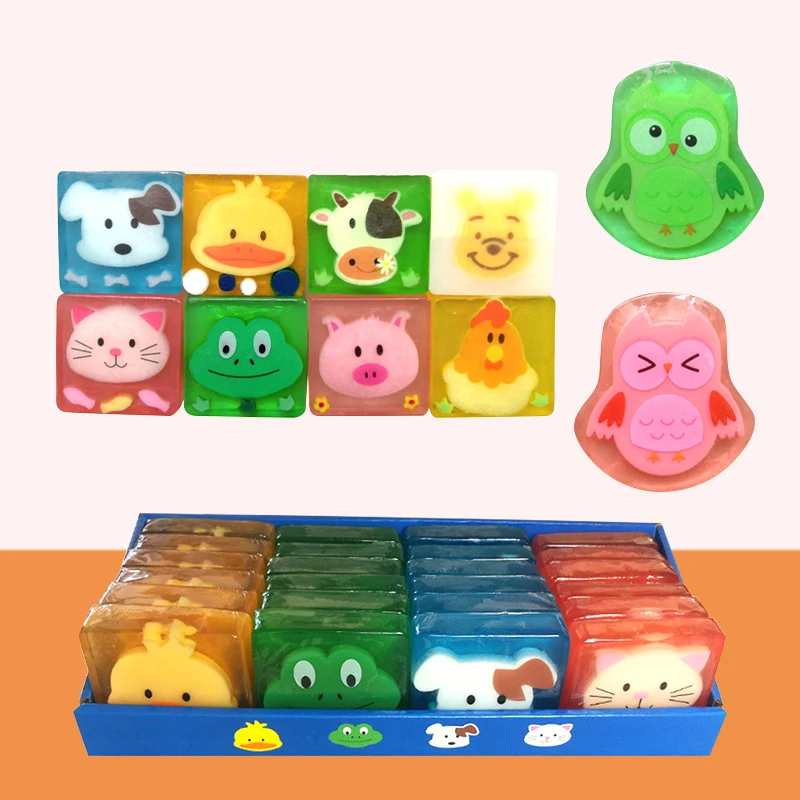 Wholesale Natural Baby Bath Cartoon Handmade Soap Cartoon Small Animal Shape Children Washing Hand Soap