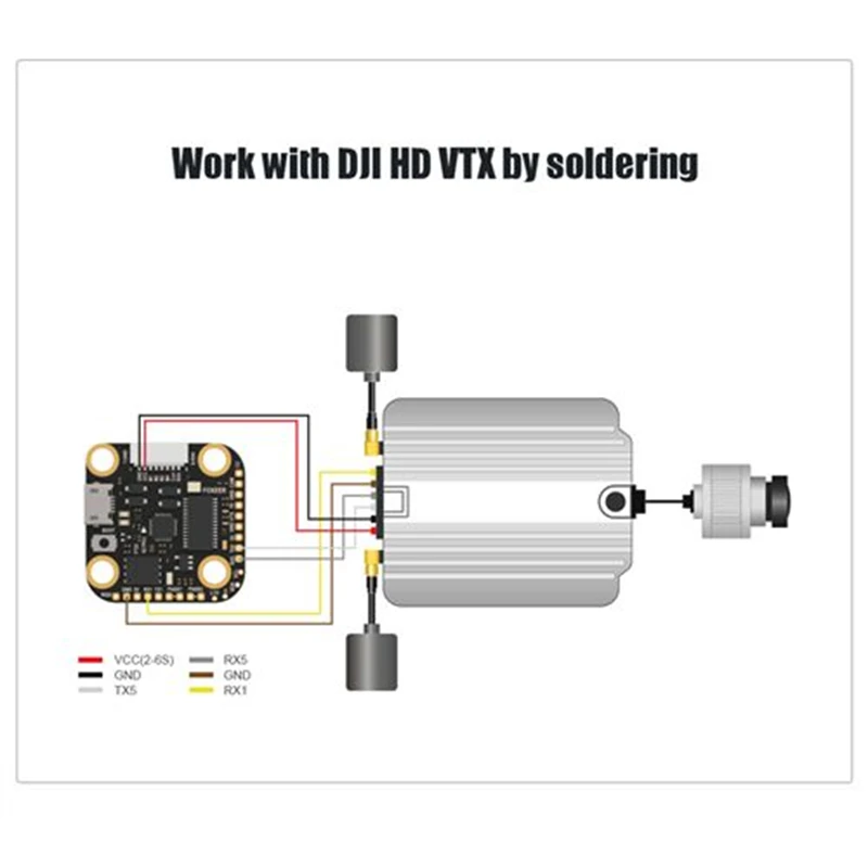 Foxeer Mini F722 V2 Pro (Flown by BMS) FPV Flight Controller Buile-in Pit PASS for FPV Racing RC Drone MR1650