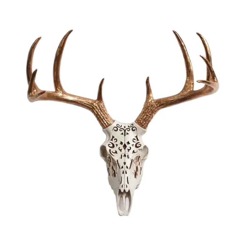 Custom Resin Deer Head Innovative Creative Polyresin Home Wall Hanging Deer Head Decoration