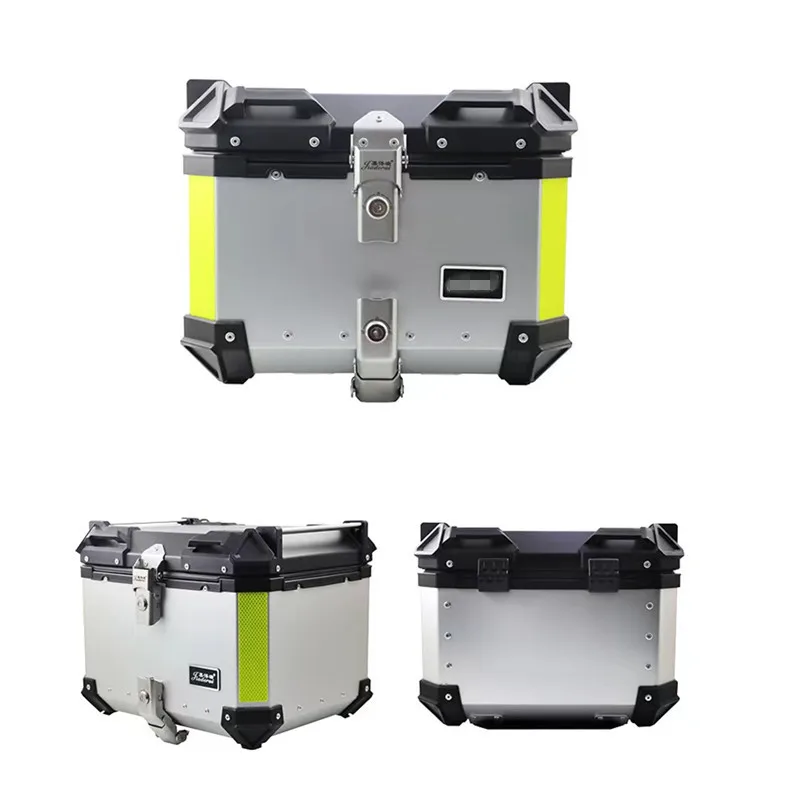Large Capacity  Alloy Tail Delivery Side Aluminum Top Bag Motorcycle Box Top Case