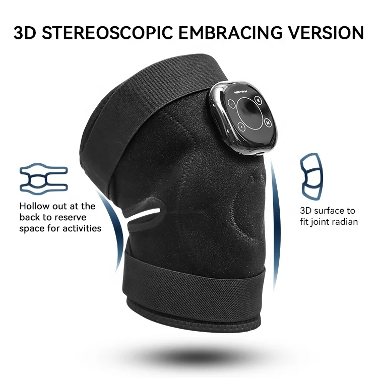 Support Pain Relief Vibrating Heating Electric Knee Massager Physical Therapy Equipments Timing Control Heated Knee Massager