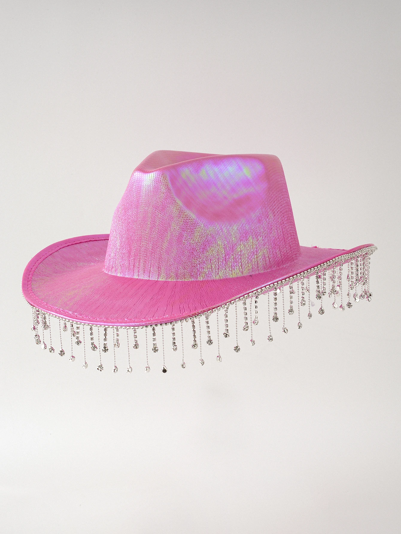 Women Sparkly Metal Rivet Bling Western Cowboy Hat Bachelorette Party Hen Party  Cowgirl Hat Fedora Hats Bridal Shower