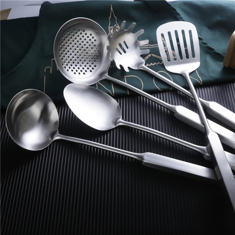 Heavy Duty Hollow Handle Matt Cook Gadgets Stainless Steel Utensils Kitchen Set