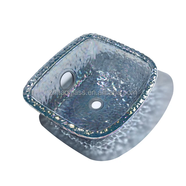 Стеклянная раковина черного цвета для ног спа педикюрного кресла маникюрного