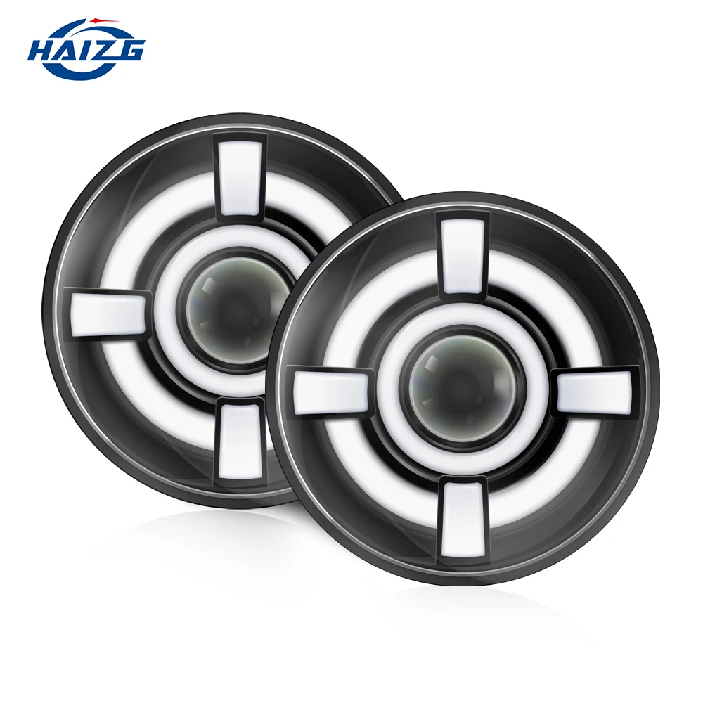 HAIZG Auto Lighting System High /Low Spot light Motorcycle 7 inch round Led Headlight For Offroad UV ATV Trucks