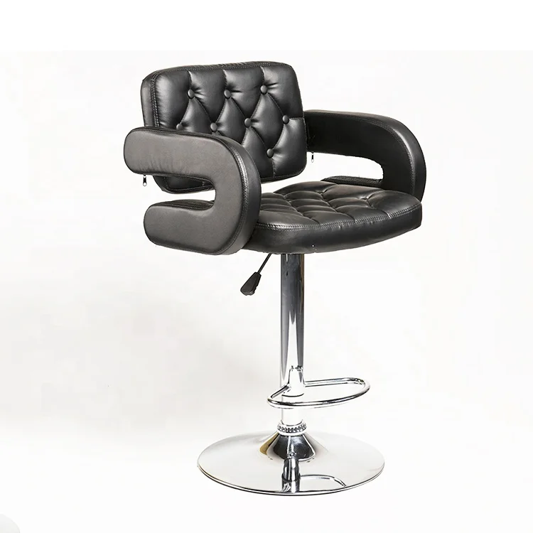 High Quality PU Bar Stool Of Gas lift And 360 Degree Swivel PU bar stool