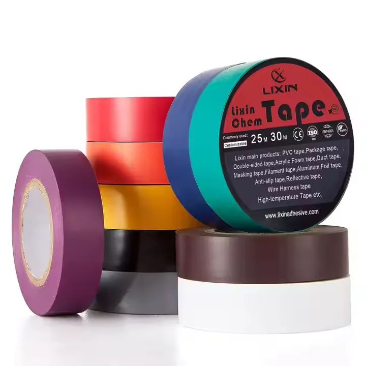 PVC Automobile Wire Harness Tape Vinyl Electrical Insulating Tape Line Good Quality Adhesive High Voltage Insulation Tape