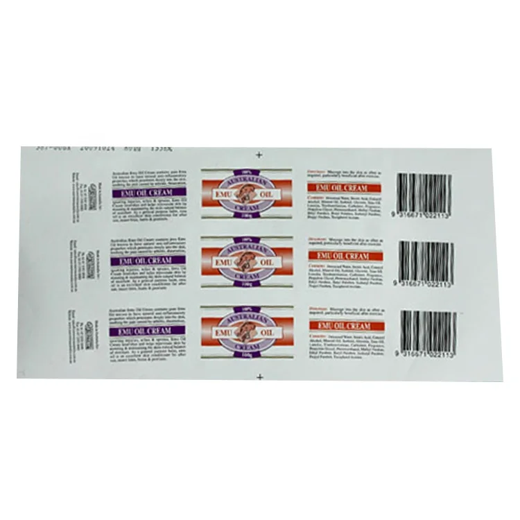 Barcode Roll Sticker Custom Chemical Self Adhesive Round Roll Special Shaped Label Paper for Customize Medical Products