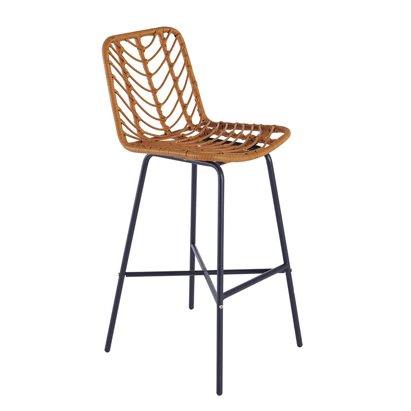 Garden patio balcony hand-woven PE rattan metal frame waterproof sturdy leisure outdoor chair