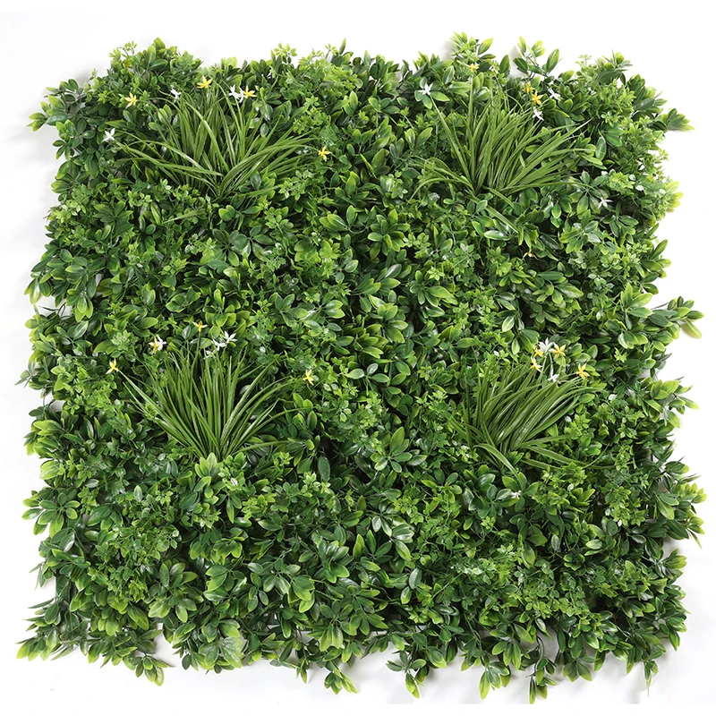 CGUV Good Quality Plastic Green Wall Artificial Boxwood Panel Indoor Backdrop Decoration