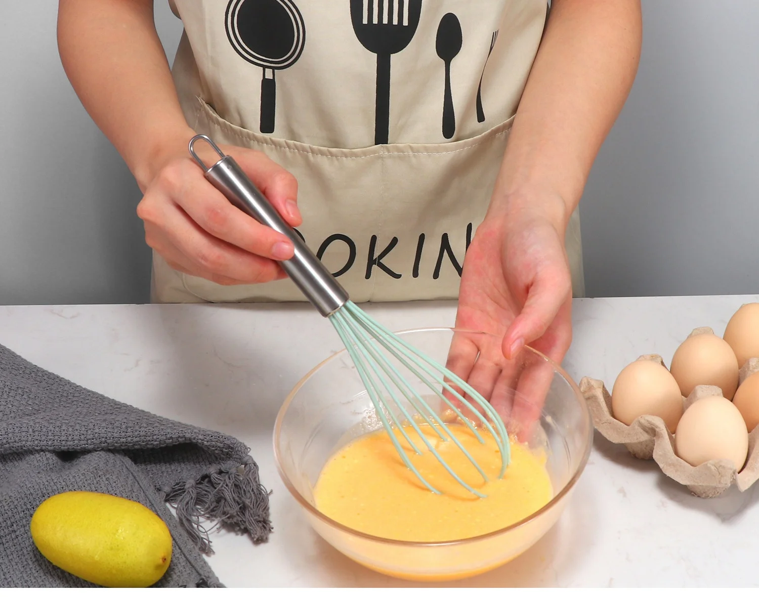 Food Grade Silicone Heat resistant Non-Stick Kitchen Accessories Silicone Spatula Set