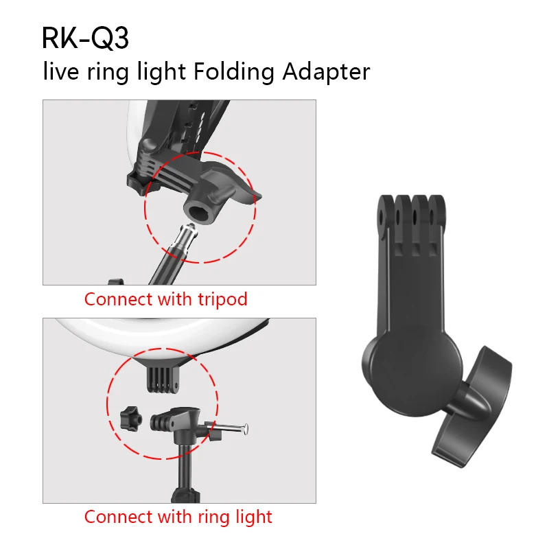 RK52 star selfie ring light for photographic camera accessories RGB led ring light 18inch diameter with tripod stand