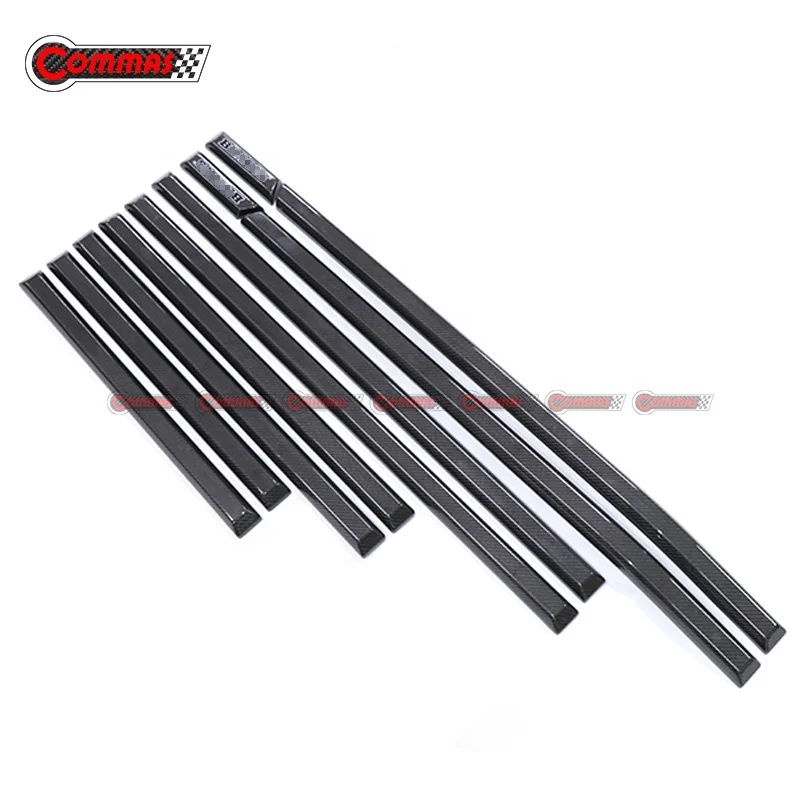 3K Twill Weave Carbon Fiber Car Door Trim Decorative Strip For Mercedes Bens G Class W464 W463 G500 Door Exterior Accessories