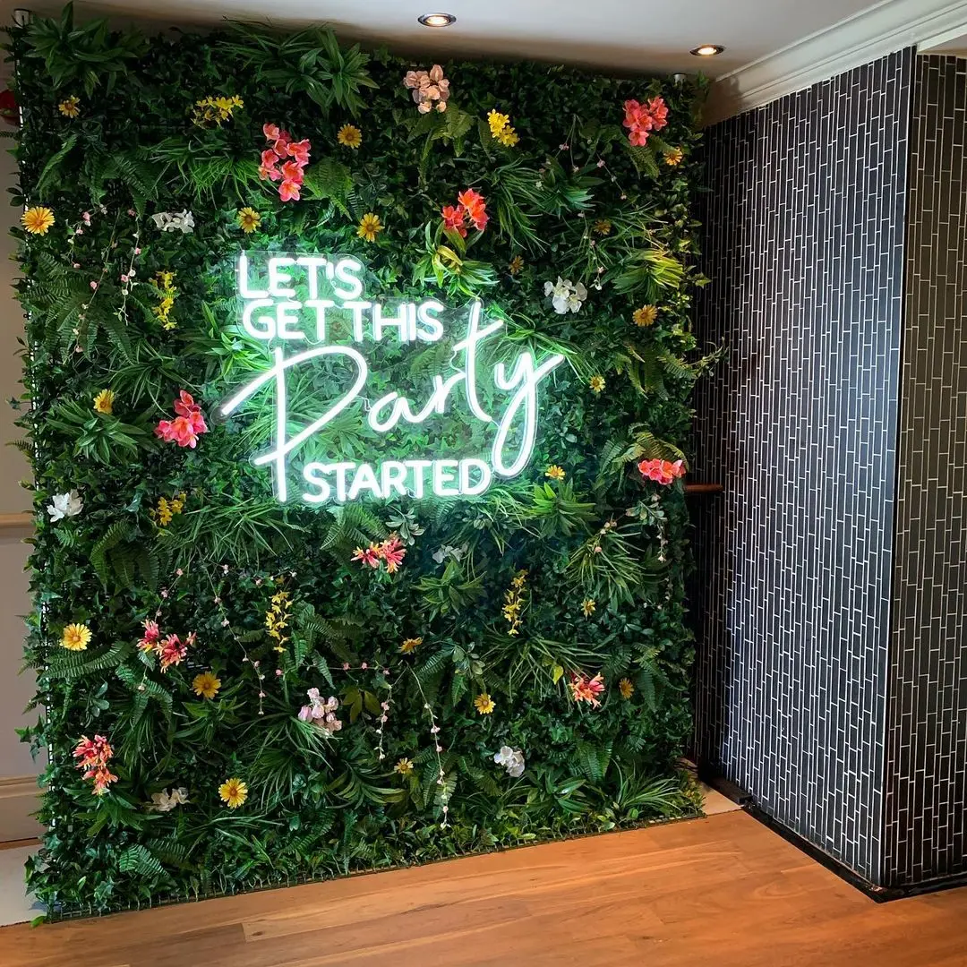 Lets Get This Party Started Color Changing Wedding Neon Party Signs letter Neon Sign Custom For Romantic Proposal Event